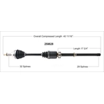 Order Arbre CV neuf par WORLDPARTS - 259628 For Your Vehicle