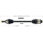Order New CV Shaft by WORLDPARTS - 299001 For Your Vehicle