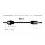 Order New CV Shaft by WORLDPARTS - 299023 For Your Vehicle