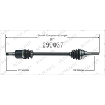 Order New CV Shaft by WORLDPARTS - 299037 For Your Vehicle