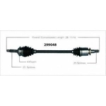 Order New CV Shaft by WORLDPARTS - 299048 For Your Vehicle