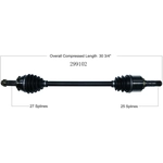 Order Arbre CV neuf par WORLDPARTS - 299102 For Your Vehicle
