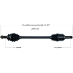 Order New CV Shaft by WORLDPARTS - 299102 For Your Vehicle