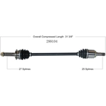 Order Arbre CV neuf par WORLDPARTS - 299104 For Your Vehicle