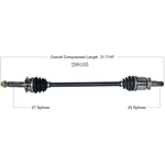 Order Arbre CV neuf par WORLDPARTS - 299105 For Your Vehicle
