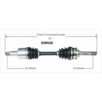 Order WORLDPARTS - 309020 - New CV Shaft For Your Vehicle
