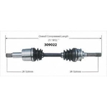 Order New CV Shaft by WORLDPARTS - 309022 For Your Vehicle