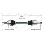 Order New CV Shaft by WORLDPARTS - 309055 For Your Vehicle