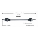 Order New CV Shaft by WORLDPARTS - 309061 For Your Vehicle