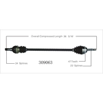 Order Arbre CV neuf par WORLDPARTS - 309063 For Your Vehicle
