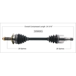 Order Arbre CV neuf by WORLDPARTS - 309085 For Your Vehicle