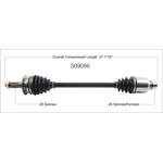 Order New CV Shaft by WORLDPARTS - 309086 For Your Vehicle