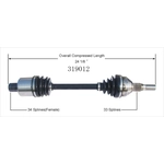 Order New CV Shaft by WORLDPARTS - 319012 For Your Vehicle