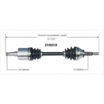 Order New CV Shaft by WORLDPARTS - 319019 For Your Vehicle