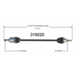 Order New CV Shaft by WORLDPARTS - 319020 For Your Vehicle