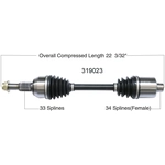 Order New CV Shaft by WORLDPARTS - 319023 For Your Vehicle