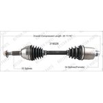 Order New CV Shaft by WORLDPARTS - 319026 For Your Vehicle
