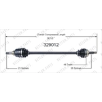 Order New CV Shaft by WORLDPARTS - 329012 For Your Vehicle