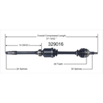Order New CV Shaft by WORLDPARTS - 329016 For Your Vehicle