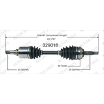 Order New CV Shaft by WORLDPARTS - 329018 For Your Vehicle