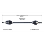 Order New CV Shaft by WORLDPARTS - 329027 For Your Vehicle