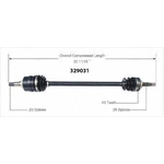 Order New CV Shaft by WORLDPARTS - 329031 For Your Vehicle
