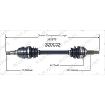 Order New CV Shaft by WORLDPARTS - 329032 For Your Vehicle