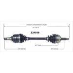 Order Arbre CV neuf par WORLDPARTS - 329038 For Your Vehicle