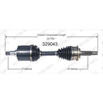 Order New CV Shaft by WORLDPARTS - 329043 For Your Vehicle