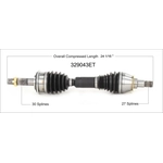 Order WORLDPARTS - 329043ET - New CV Shaft For Your Vehicle