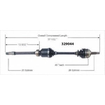 Order New CV Shaft by WORLDPARTS - 329044 For Your Vehicle