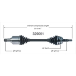 Order New CV Shaft by WORLDPARTS - 329051 For Your Vehicle