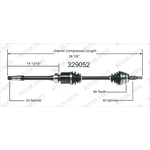 Order New CV Shaft by WORLDPARTS - 329052 For Your Vehicle