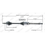 Order Arbre CV neuf par WORLDPARTS - 329053 For Your Vehicle
