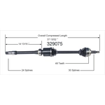 Order New CV Shaft by WORLDPARTS - 329075 For Your Vehicle