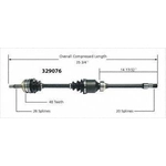 Order New CV Shaft by WORLDPARTS - 329076 For Your Vehicle