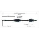 Order New CV Shaft by WORLDPARTS - 329077 For Your Vehicle
