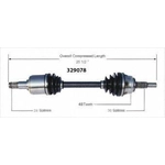 Order Arbre CV neuf par WORLDPARTS - 329078 For Your Vehicle
