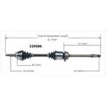 Order New CV Shaft by WORLDPARTS - 329086 For Your Vehicle