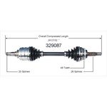 Order New CV Shaft by WORLDPARTS - 329087 For Your Vehicle