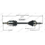 Order New CV Shaft by WORLDPARTS - 329097 For Your Vehicle