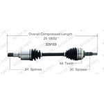Order Arbre CV neuf par WORLDPARTS - 329103 For Your Vehicle