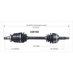 Order New CV Shaft by WORLDPARTS - 329104 For Your Vehicle