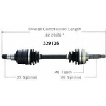 Order New CV Shaft by WORLDPARTS - 329105 For Your Vehicle