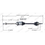 Order New CV Shaft by WORLDPARTS - 329107 For Your Vehicle