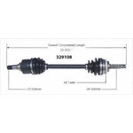 Order New CV Shaft by WORLDPARTS - 329108 For Your Vehicle
