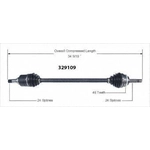 Order New CV Shaft by WORLDPARTS - 329109 For Your Vehicle