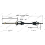 Order Arbre CV neuf par WORLDPARTS - 329114 For Your Vehicle