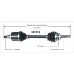 Order New CV Shaft by WORLDPARTS - 329118 For Your Vehicle