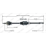Order New CV Shaft by WORLDPARTS - 329143 For Your Vehicle
